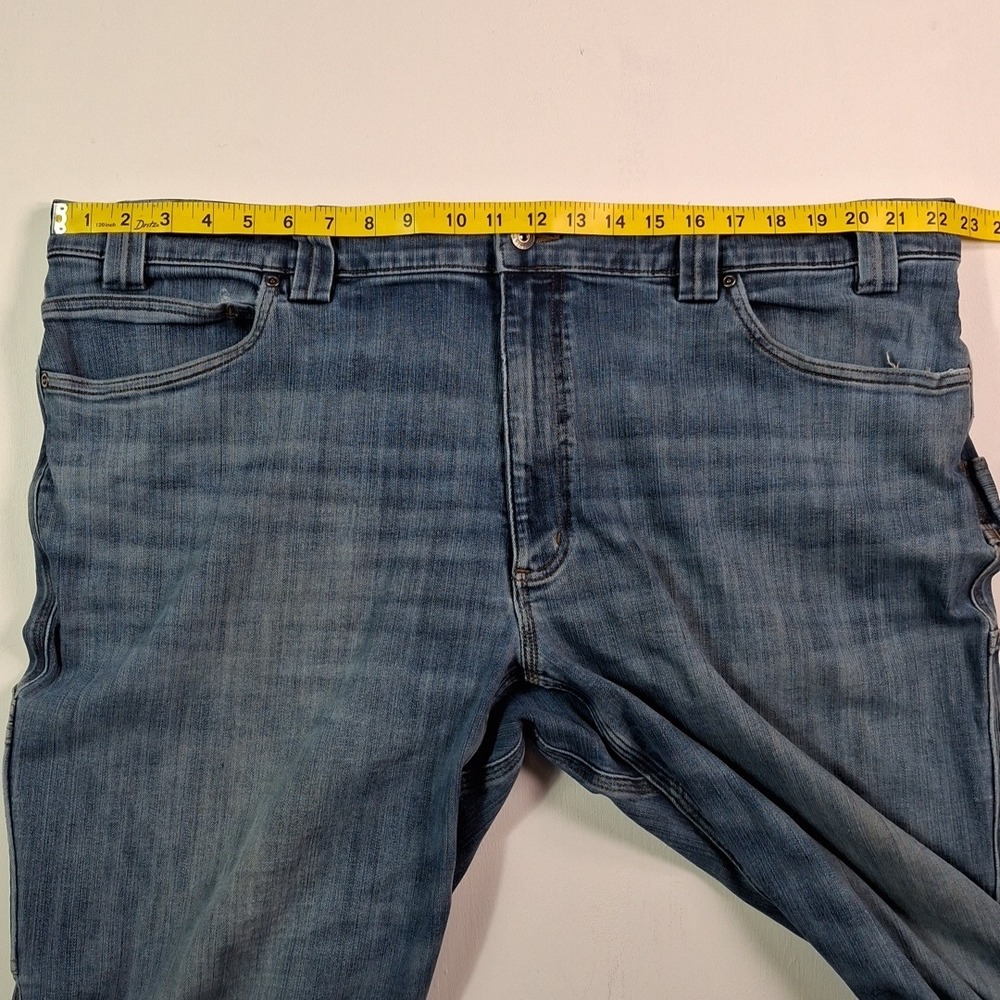 Duluth Trading Co Ballroom Double Flex Jeans Mens 44x32 Stretch Blue Denim - Picture 4 of 15